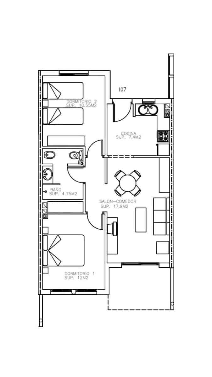 2 slaapkamer Appartement te koop in Los Collados met zwembad - € 98.000 (Ref: 9783657)