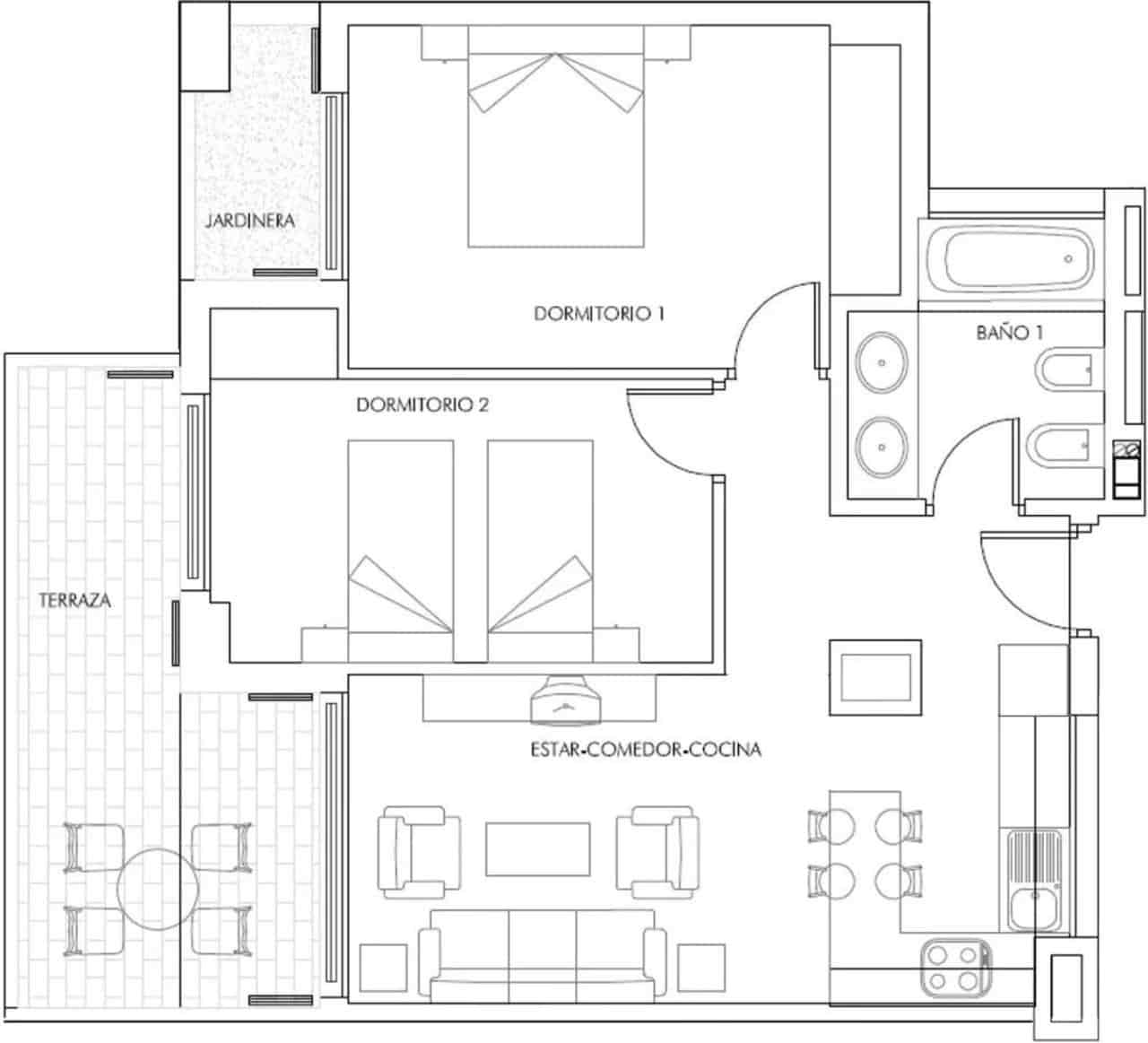 2 soveværelse Penthouse til salg i Vera med swimmingpool - € 150.000 (Ref: 9783660)