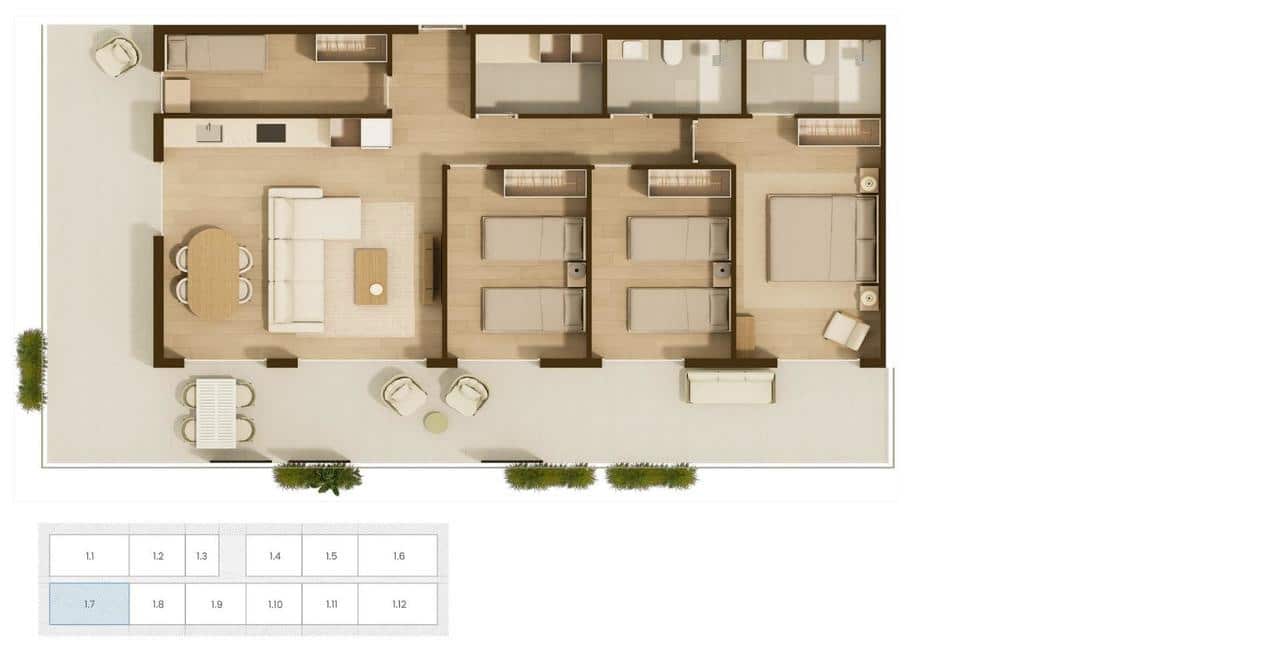 4 soverom Leilighet til salgs i Moncofa med svømmebasseng - € 259 000 (Ref: 9806234)
