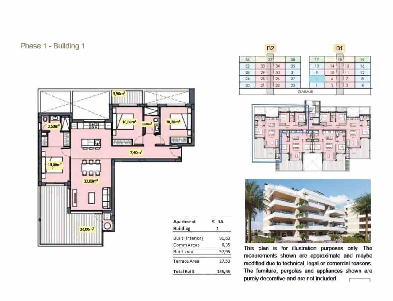 3 quarto Apartamento para venda em Torre-Pacheco com piscina garagem - 340 000 € (Ref: 9820009)