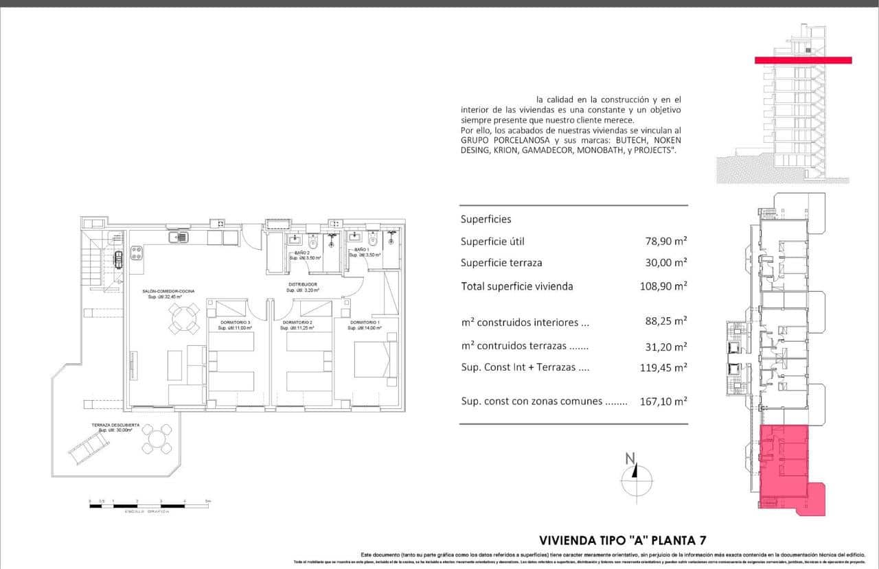 3 bedroom Penthouse for sale in La Villajoyosa / Vila Joiosa with pool - € 986,750 (Ref: 9857520)