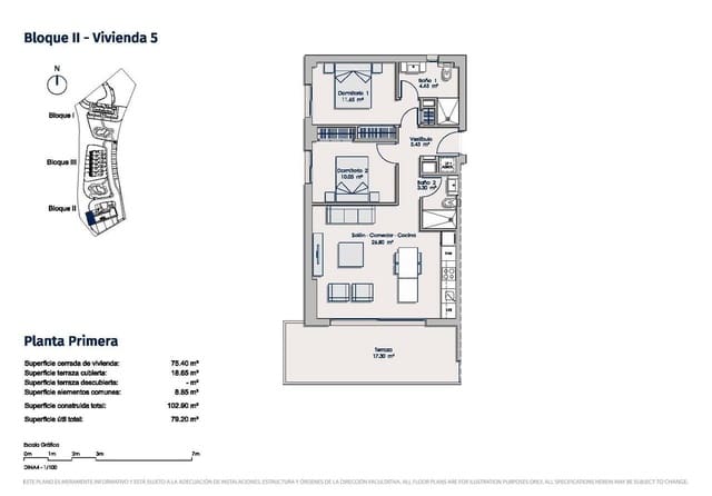 2 Zimmer Apartment zu verkaufen in Finestrat Pueblo, Finestrat mit Pool - 385.000 € (Ref: 9858045)