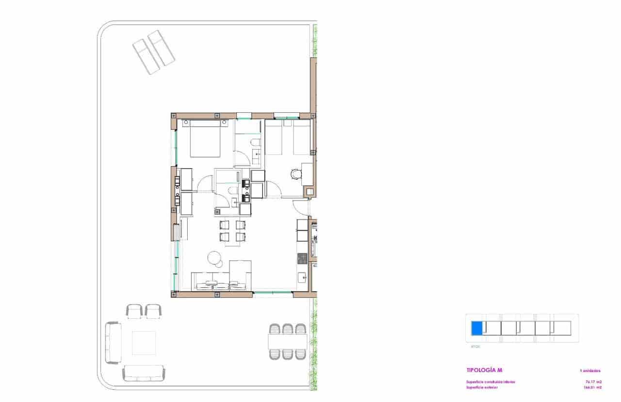 2 bedroom Penthouse for sale in Moncofa with pool - € 394,000 (Ref: 9891829)