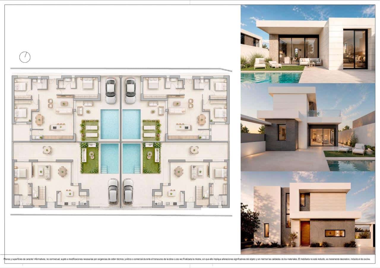 3 soveværelse Villa til salg i Pilar de la Horadada med swimmingpool garage - € 475.000 (Ref: 9893843)