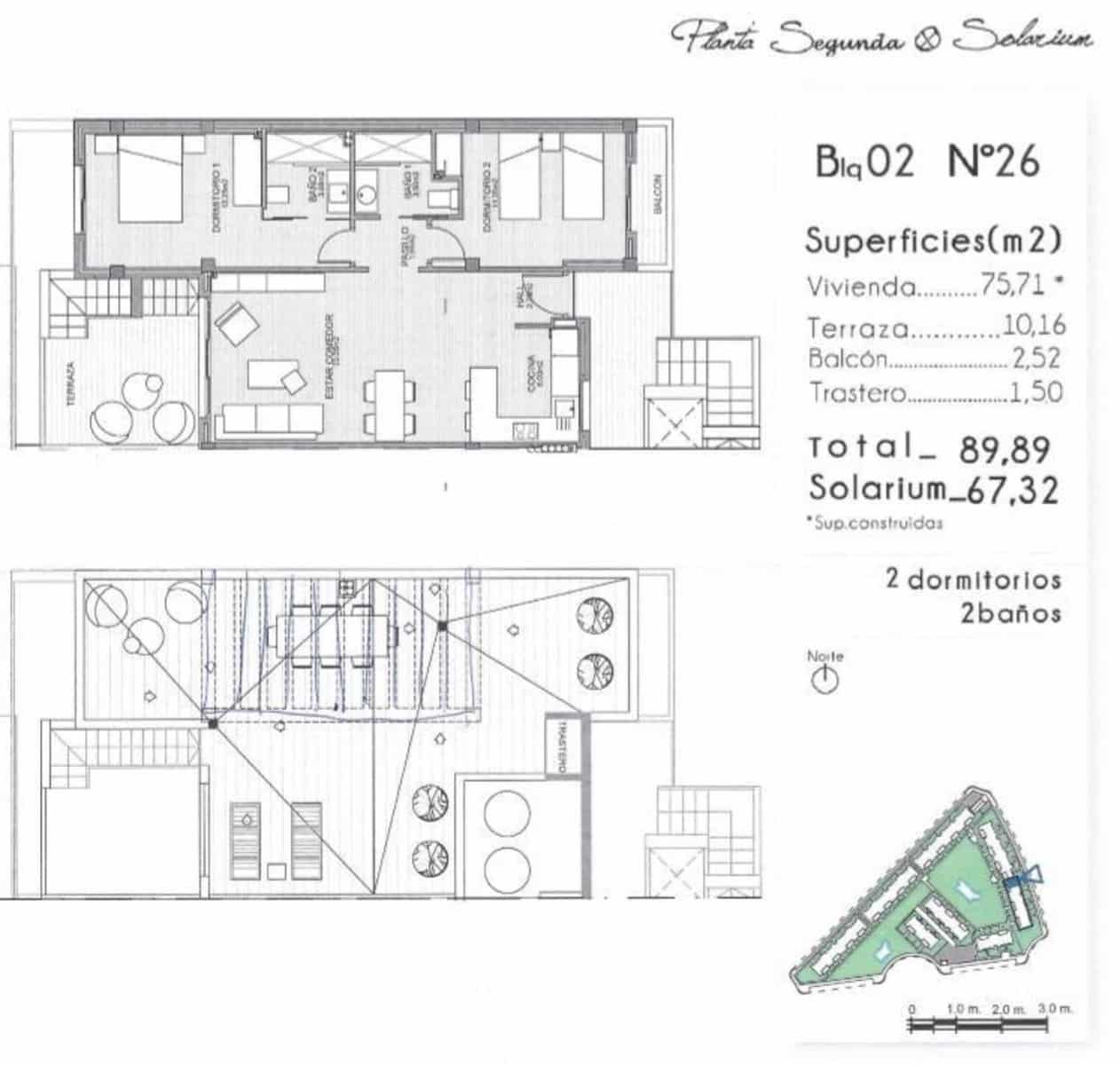 2 bedroom Bungalow for sale in Guardamar del Segura with garage - € 255,000 (Ref: 9893859)