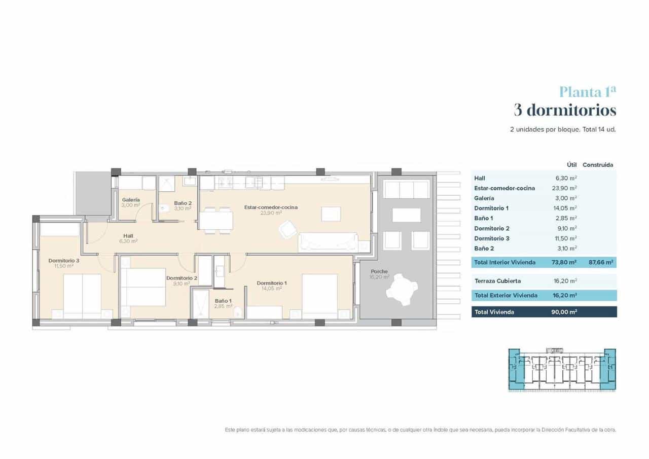 3 soverom Leilighet til salgs i Vera med svømmebasseng - € 242 000 (Ref: 9903918)