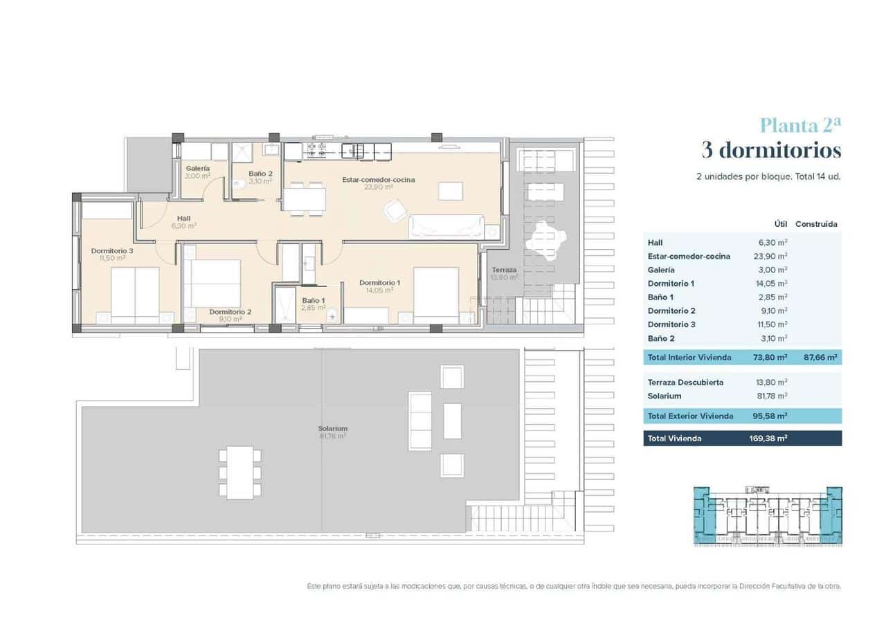 3 chambre Penthouse à vendre à Vera avec piscine - 315 000 € (Ref: 9903919)