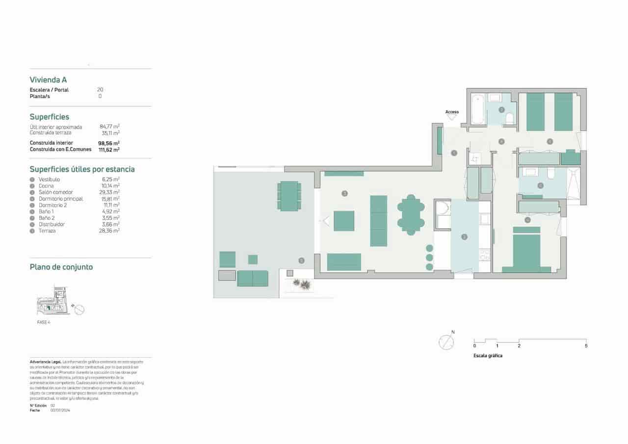 2 Zimmer Apartment zu verkaufen in Estepona mit Pool - 480.000 € (Ref: 9907622)