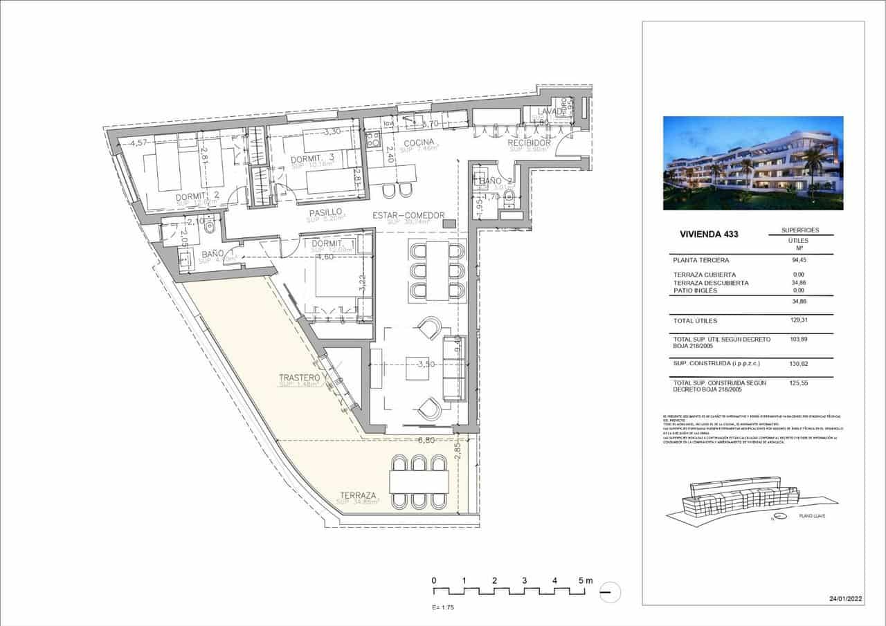 3 sypialnia Apartament na sprzedaż w Marbella z basenem - 870 000 € (Ref: 9907639)