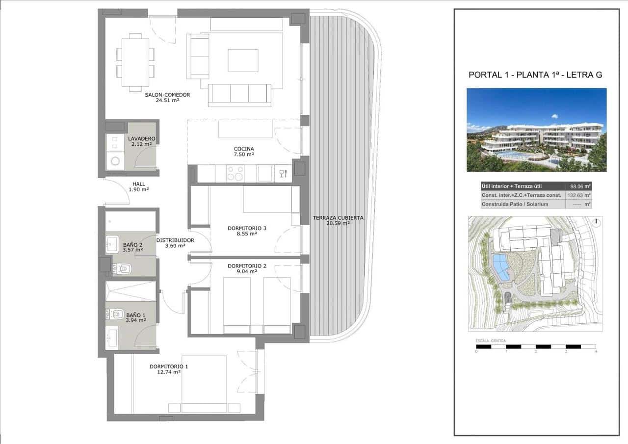 3 soverom Leilighet til salgs i Fuengirola med svømmebasseng - € 469 950 (Ref: 9907659)
