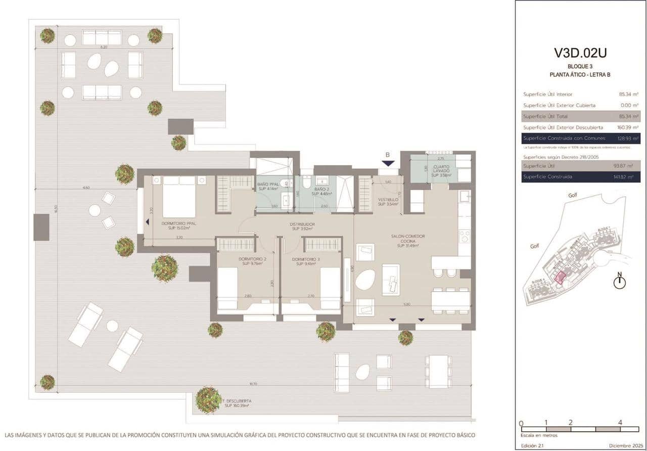3 sypialnia Penthouse na sprzedaż w La Linea de la Concepcion z basenem - 666 000 € (Ref: 9907660)