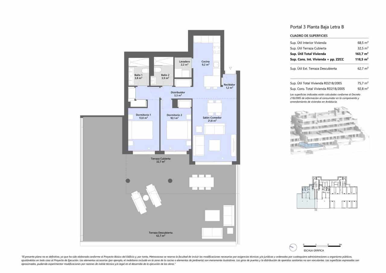 Apartamento de 2 habitaciones en Marbella en venta con piscina garaje - 458.000 € (Ref: 9907693)