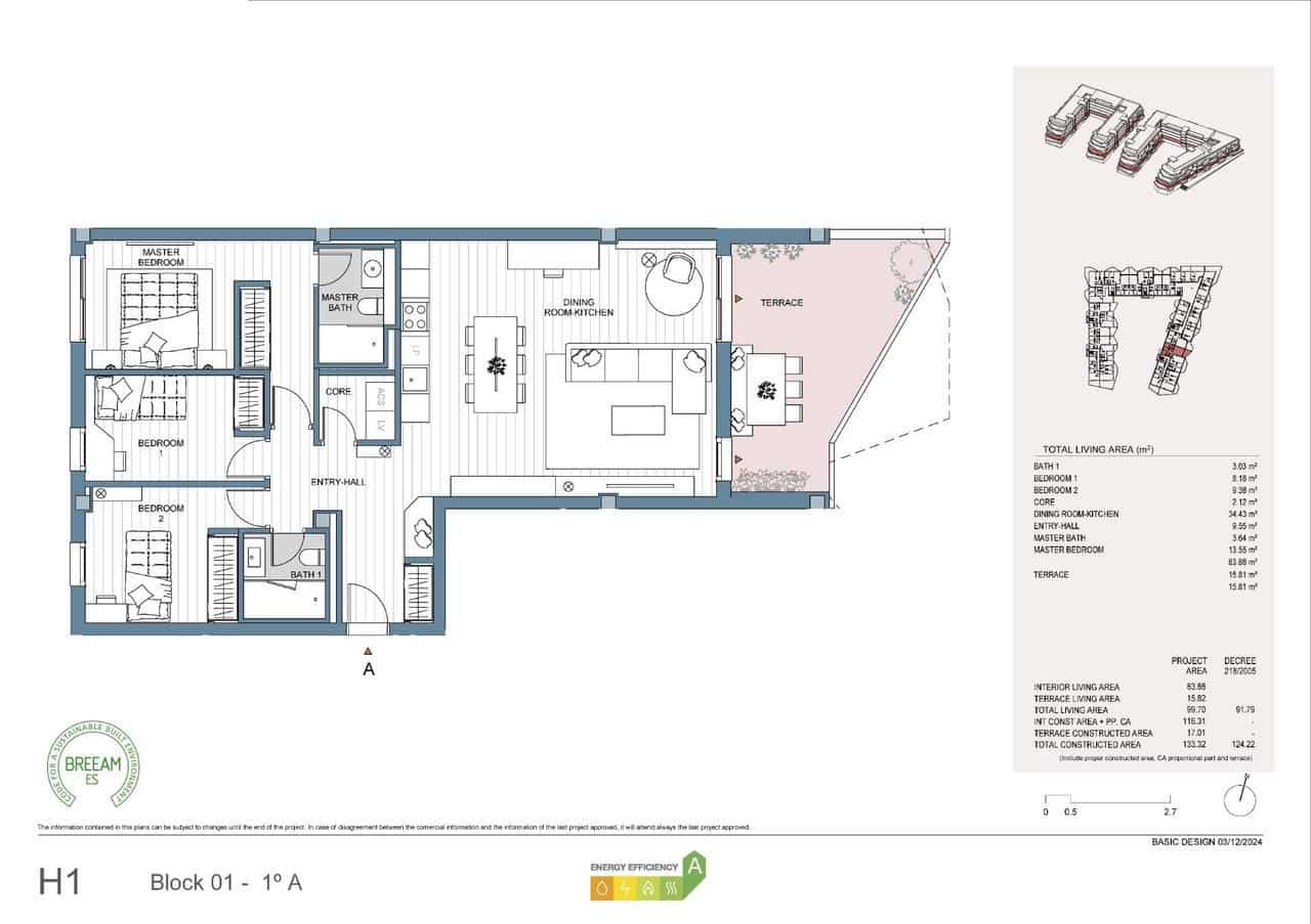 Apartamento de 3 habitaciones en Mijas en venta con piscina - 517.500 € (Ref: 9907766)