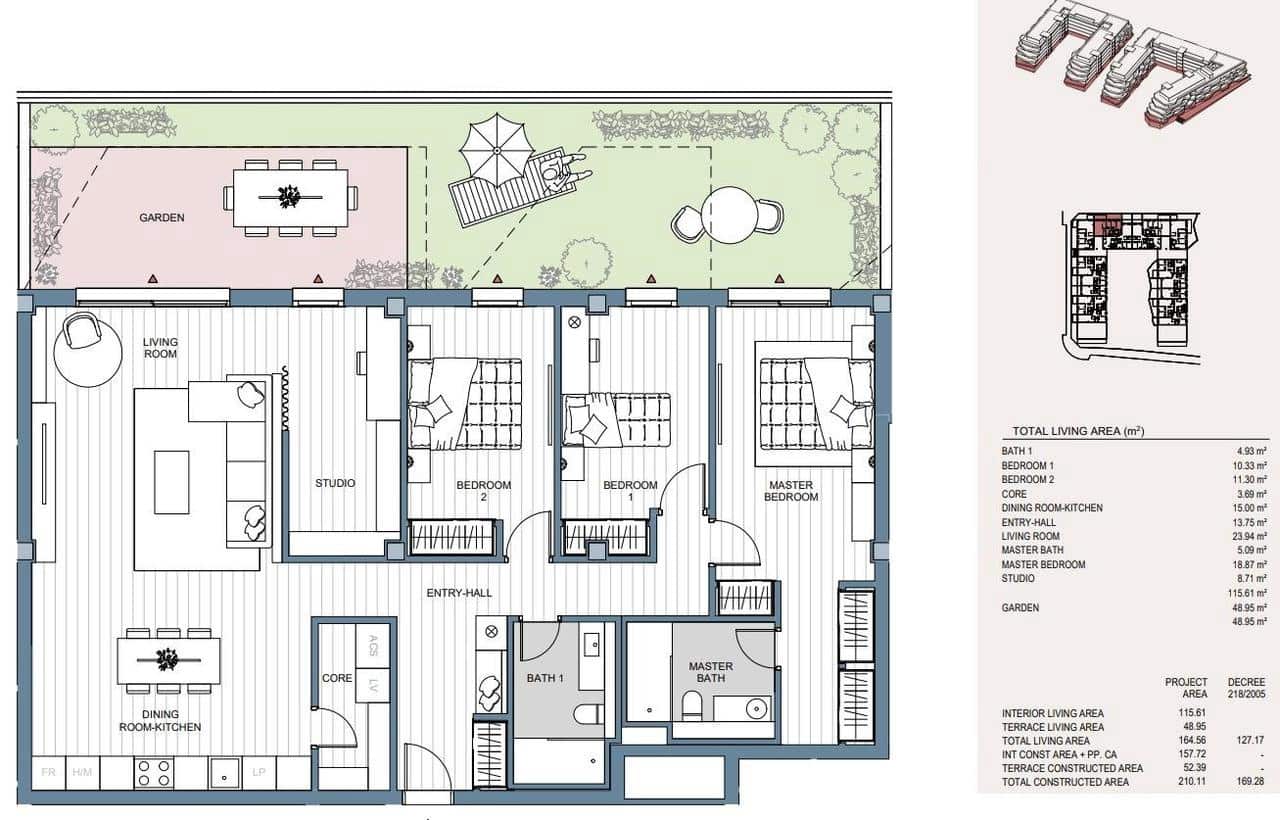 3 sypialnia Apartament na sprzedaż w Mijas z basenem garażem - 847 000 € (Ref: 9907767)