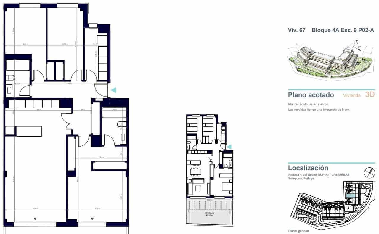 Apartamento de 3 habitaciones en Estepona en venta con piscina - 795.000 € (Ref: 9907772)