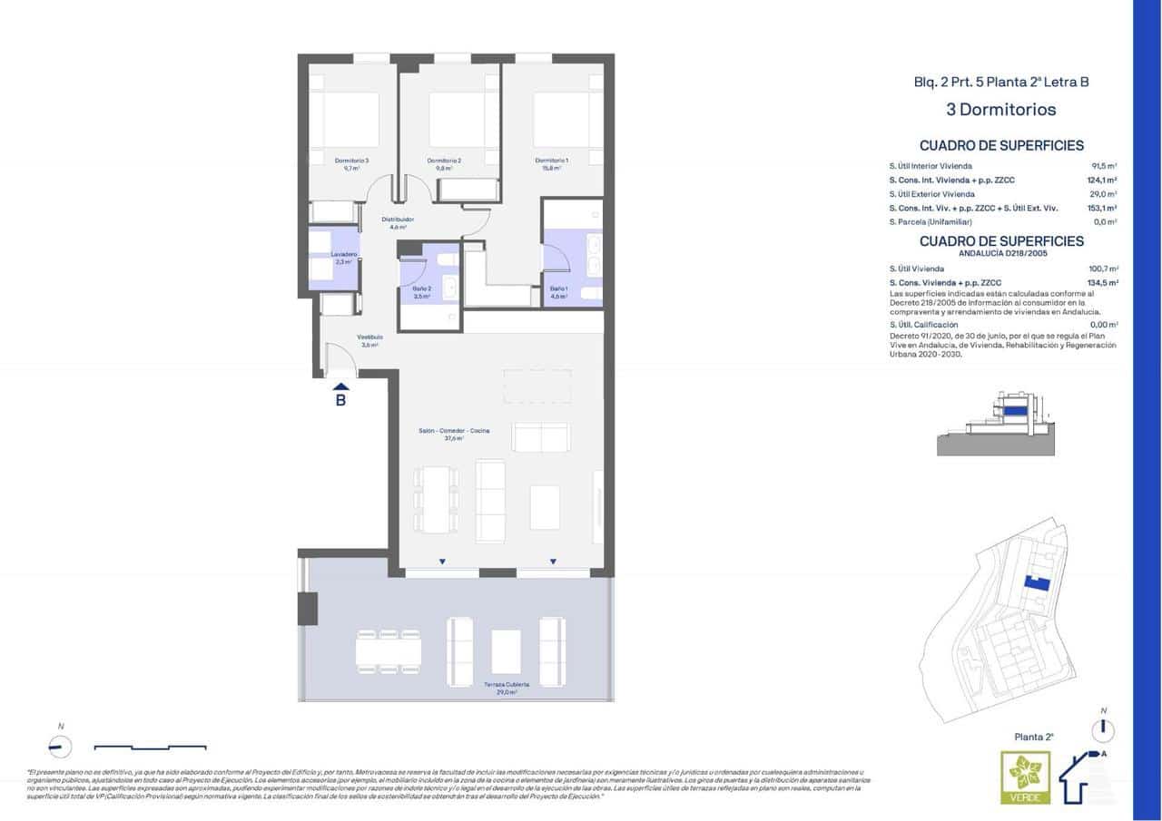 3 makuuhuone Huoneisto myytävänä paikassa Cancelada mukana uima-altaan - 472 000 € (Ref: 9907800)