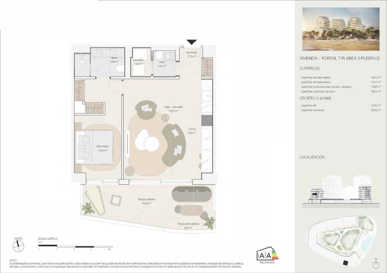 1 camera da letto Appartamento in vendita in Malaga citta con piscina - 750.000 € (Rif: 9907802)