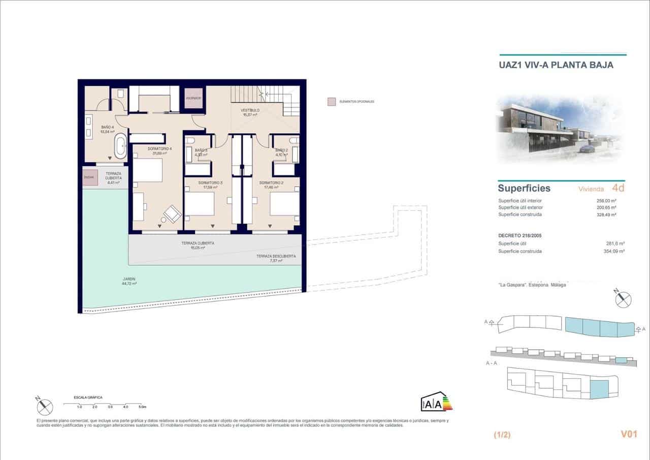 4 sypialnia Willa na sprzedaż w Estepona z basenem - 1 625 000 € (Ref: 9907803)