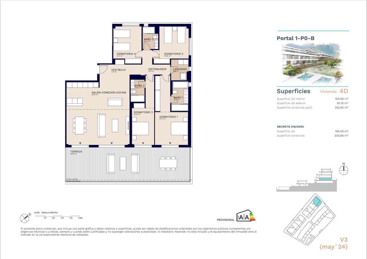4 bedroom Apartment for sale in Estepona with pool - € 890,000 (Ref: 9907807)