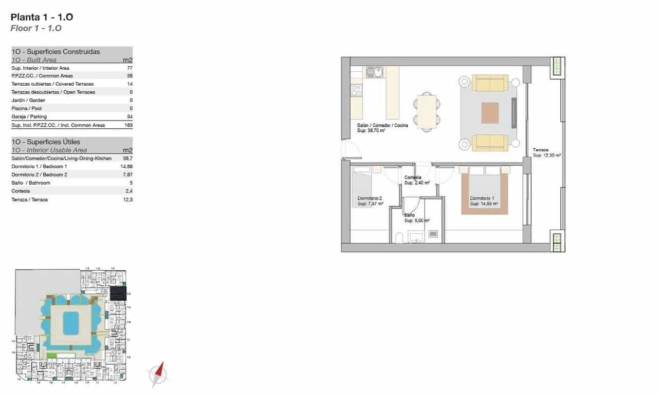 2 slaapkamer Appartement te koop in San Pedro de Alcantara met zwembad - € 499.000 (Ref: 9907818)