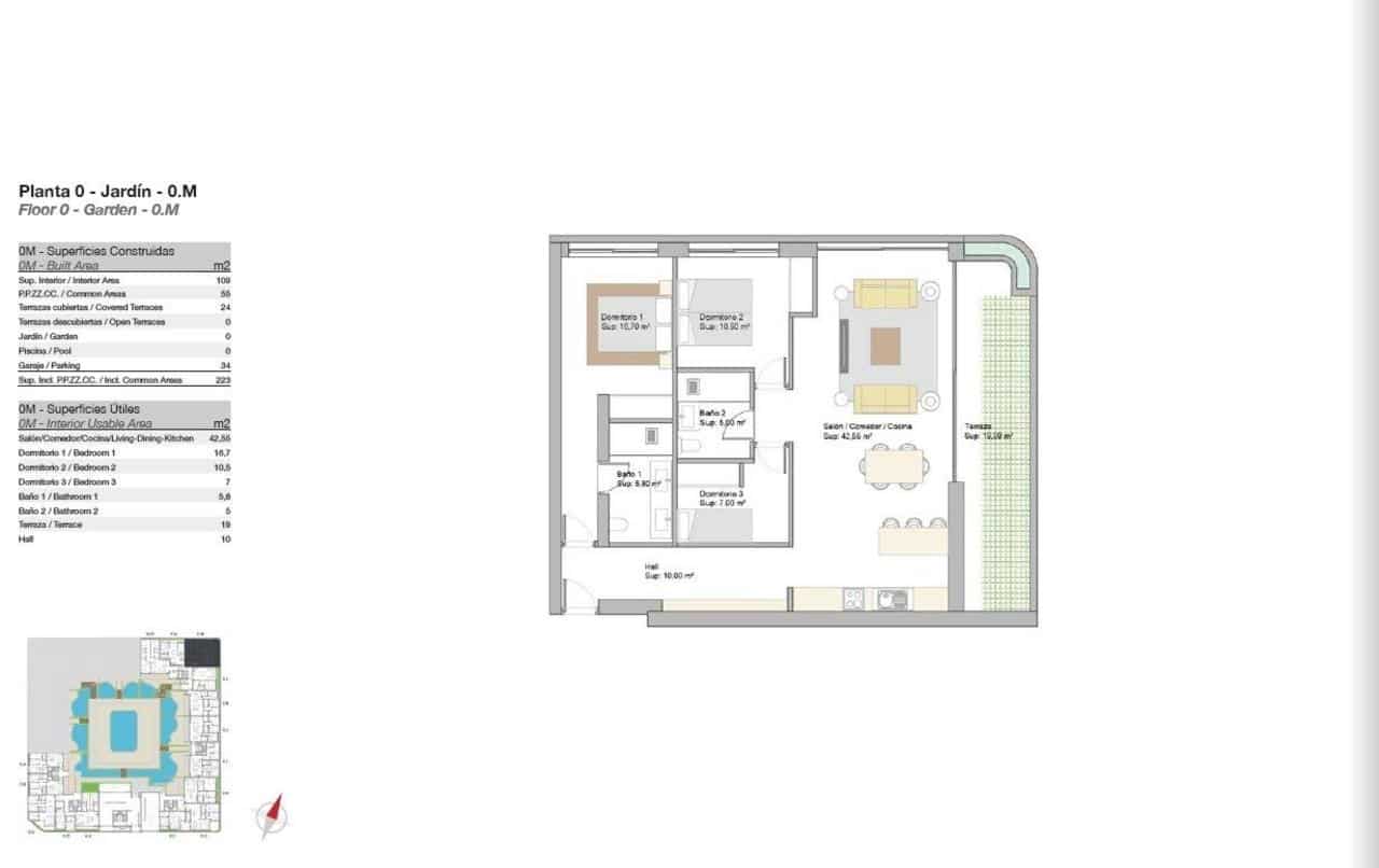 3 sypialnia Apartament na sprzedaż w San Pedro de Alcantara z basenem - 590 000 € (Ref: 9907826)
