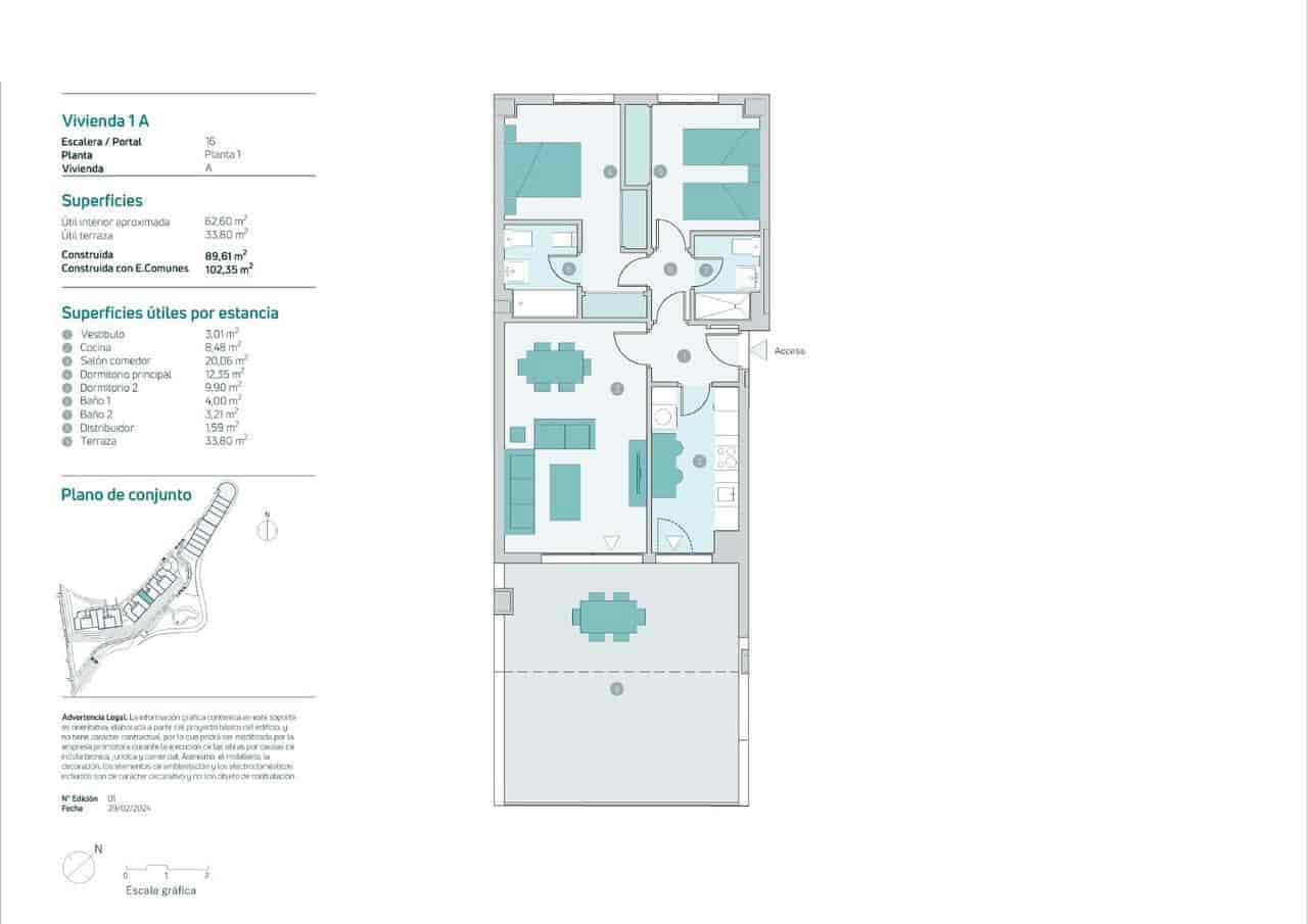 2 soverom Leilighet til salgs i Almunecar med svømmebasseng - € 347 000 (Ref: 9907832)