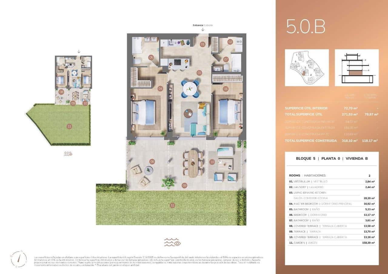 2 sovrum Lägenhet till salu i Mijas med pool - 727 000 € (Ref: 9907847)