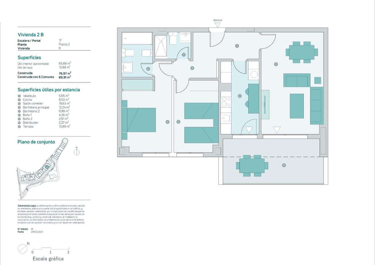 2 quarto Apartamento para venda em Almunecar com piscina - 350 000 € (Ref: 9907851)