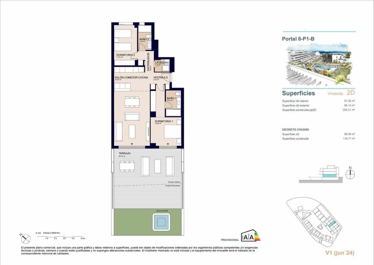 2 Zimmer Apartment zu verkaufen in Estepona mit Pool - 430.000 € (Ref: 9907858)
