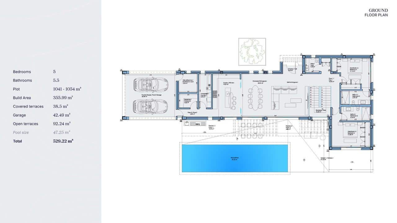 5 sovrum Villa till salu i Bel-Air med pool - 2 750 000 € (Ref: 9907890)