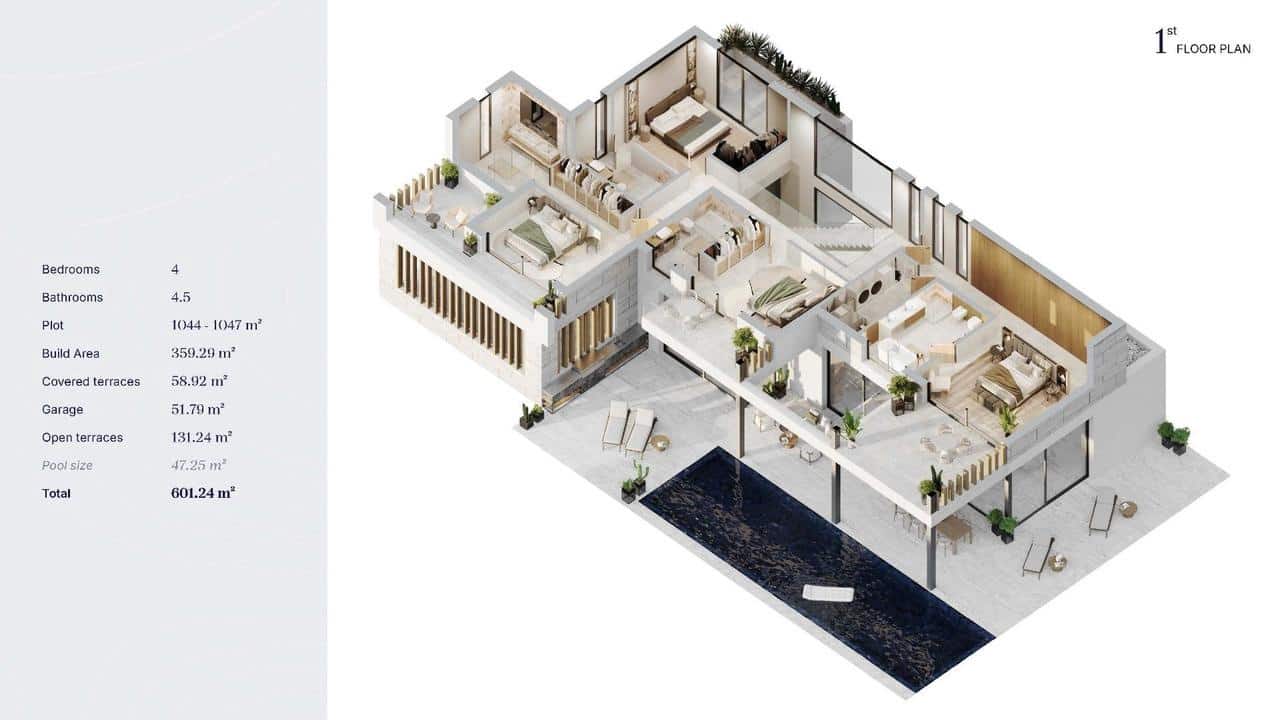 4 Zimmer Villa zu verkaufen in Bel-Air mit Pool - 2.550.000 € (Ref: 9907892)