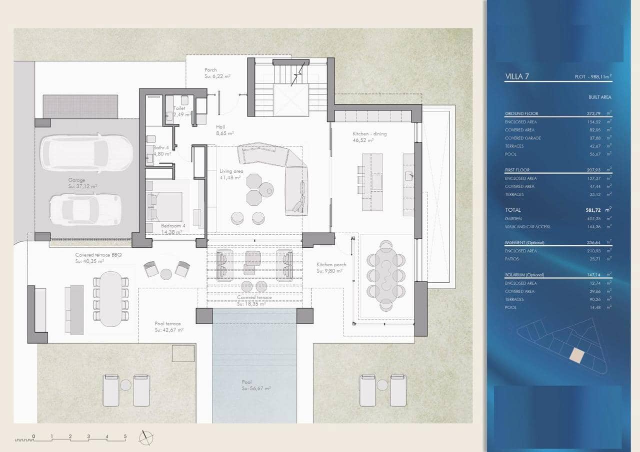 4 Zimmer Villa zu verkaufen in Bel-Air mit Pool - 2.400.000 € (Ref: 9907897)
