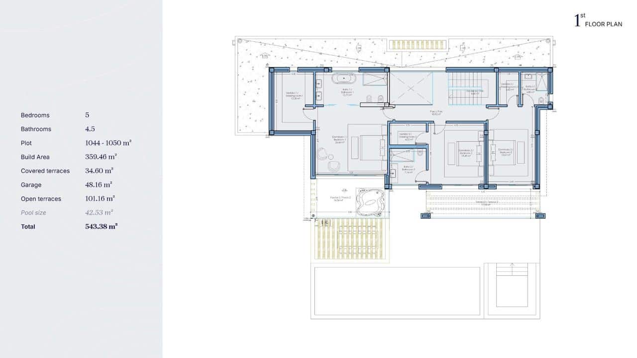 5 Zimmer Villa zu verkaufen in Bel-Air mit Pool - 2.750.000 € (Ref: 9907905)