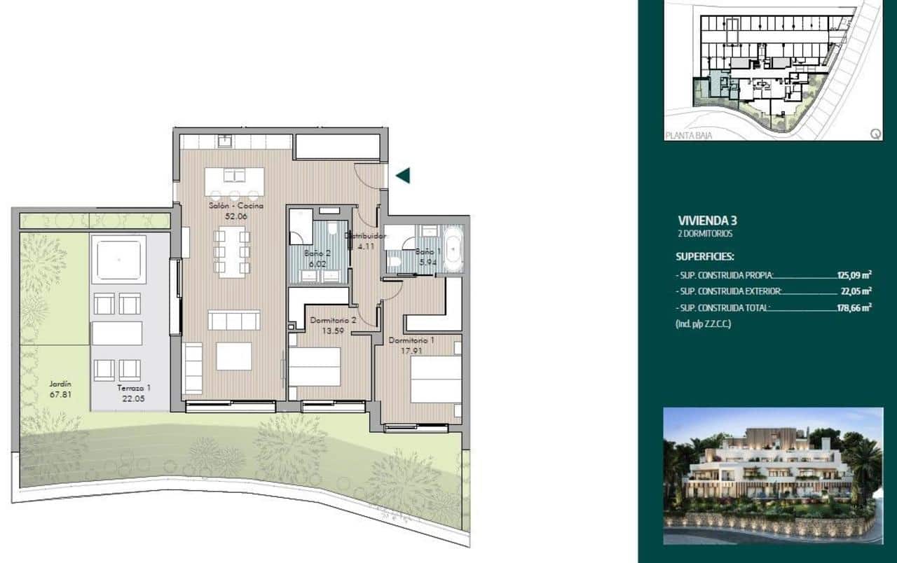2 quarto Apartamento para venda em Marbella com piscina garagem - 698 000 € (Ref: 9907944)