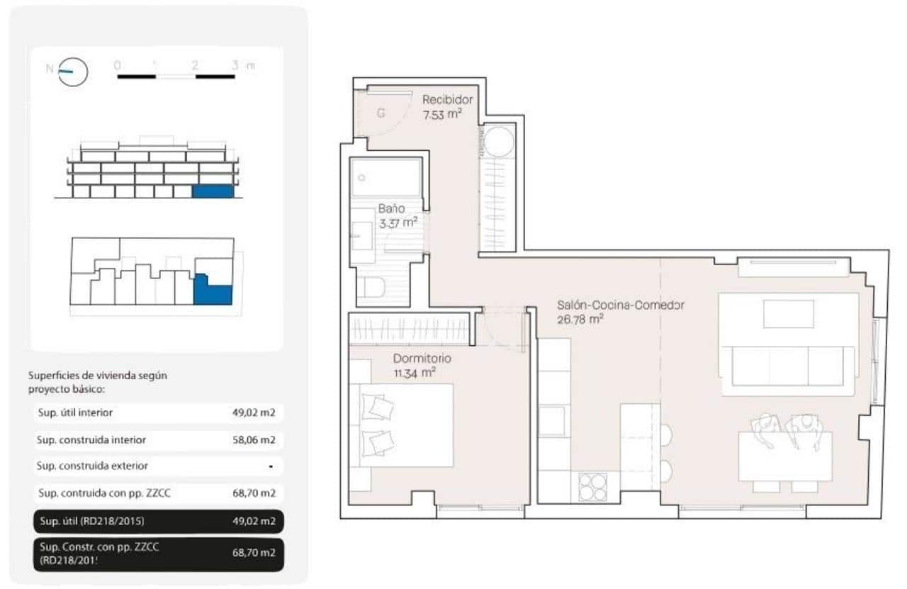 1 soveværelse Lejlighed til salg i Rincon de la Victoria med swimmingpool garage - € 335.000 (Ref: 9907959)