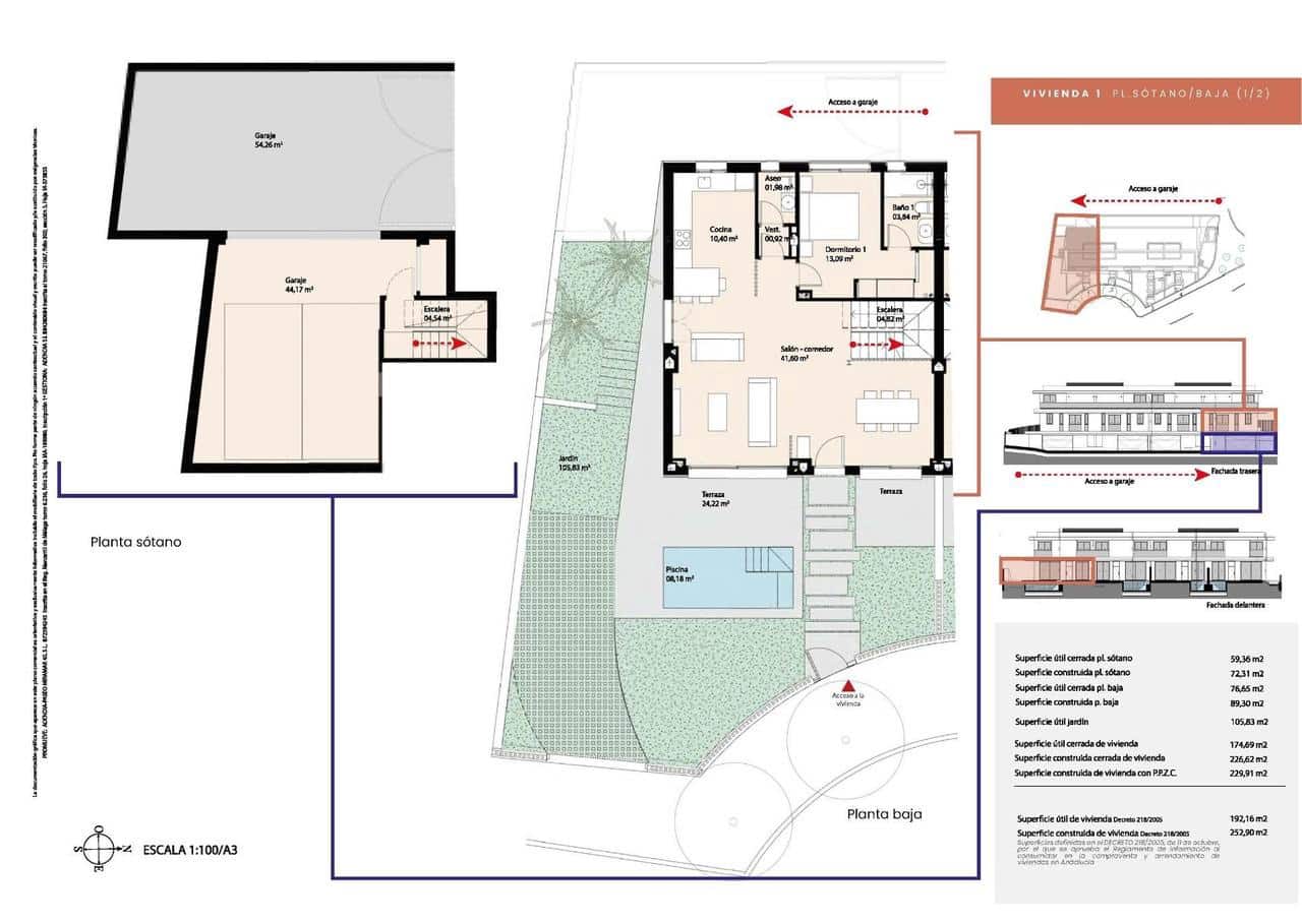 Casa de 3 habitaciones en Málaga ciudad en venta con piscina - 1.750.000 € (Ref: 9907970)