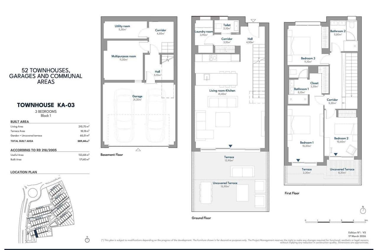 3 sovrum Hus till salu i Fuengirola med pool - 995 000 € (Ref: 9907998)