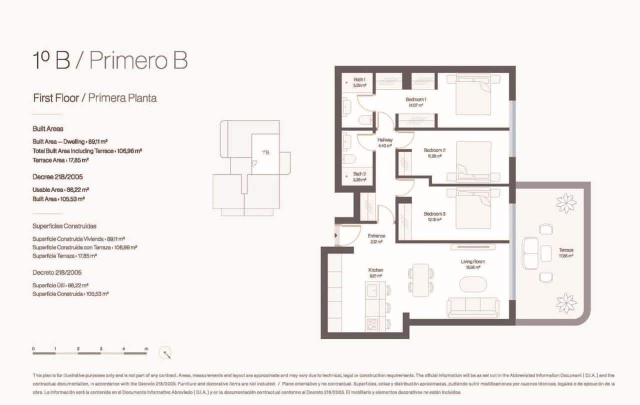 Apartamento de 3 habitaciones en Estepona en venta con piscina garaje - 549.000 € (Ref: 9907999)