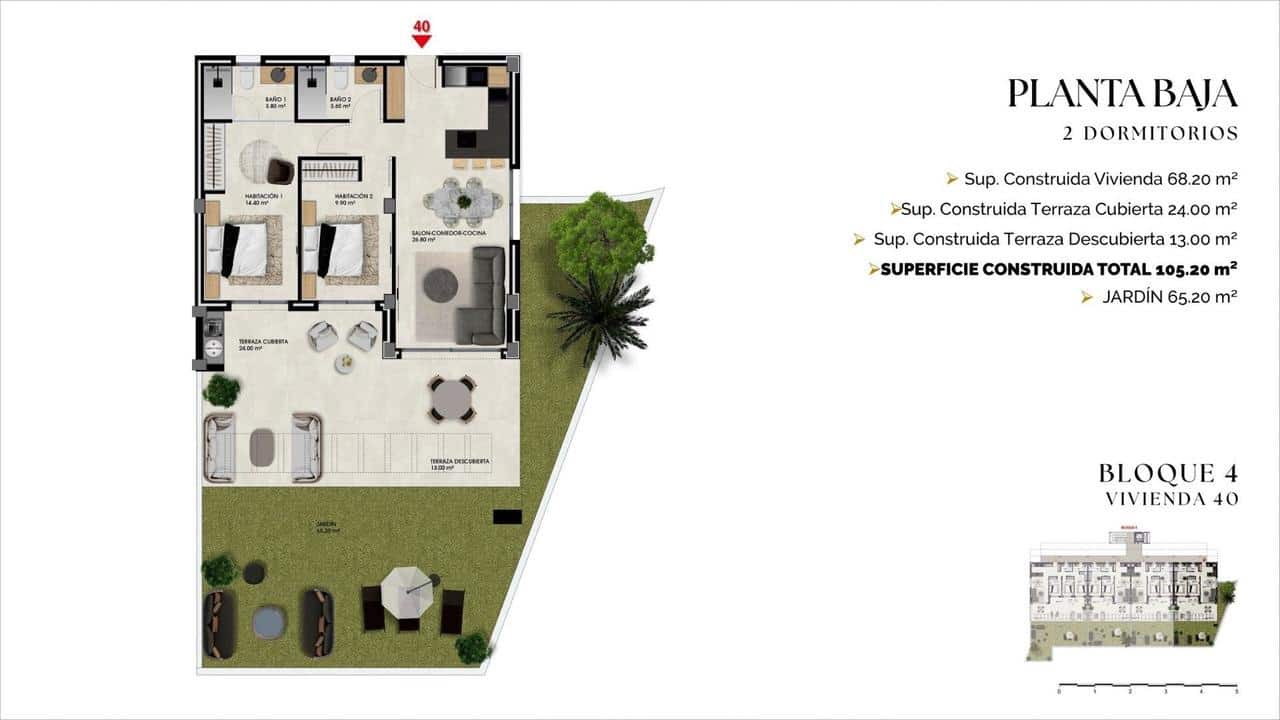 2 slaapkamer Appartement te koop in Finestrat met zwembad - € 395.000 (Ref: 9908021)