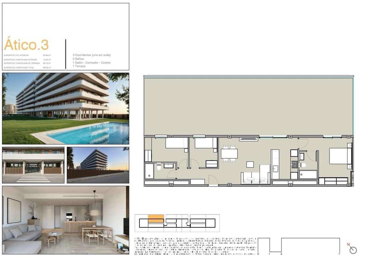 3 camera da letto Attico in vendita in Moncofa con piscina - 353.000 € (Rif: 9908029)