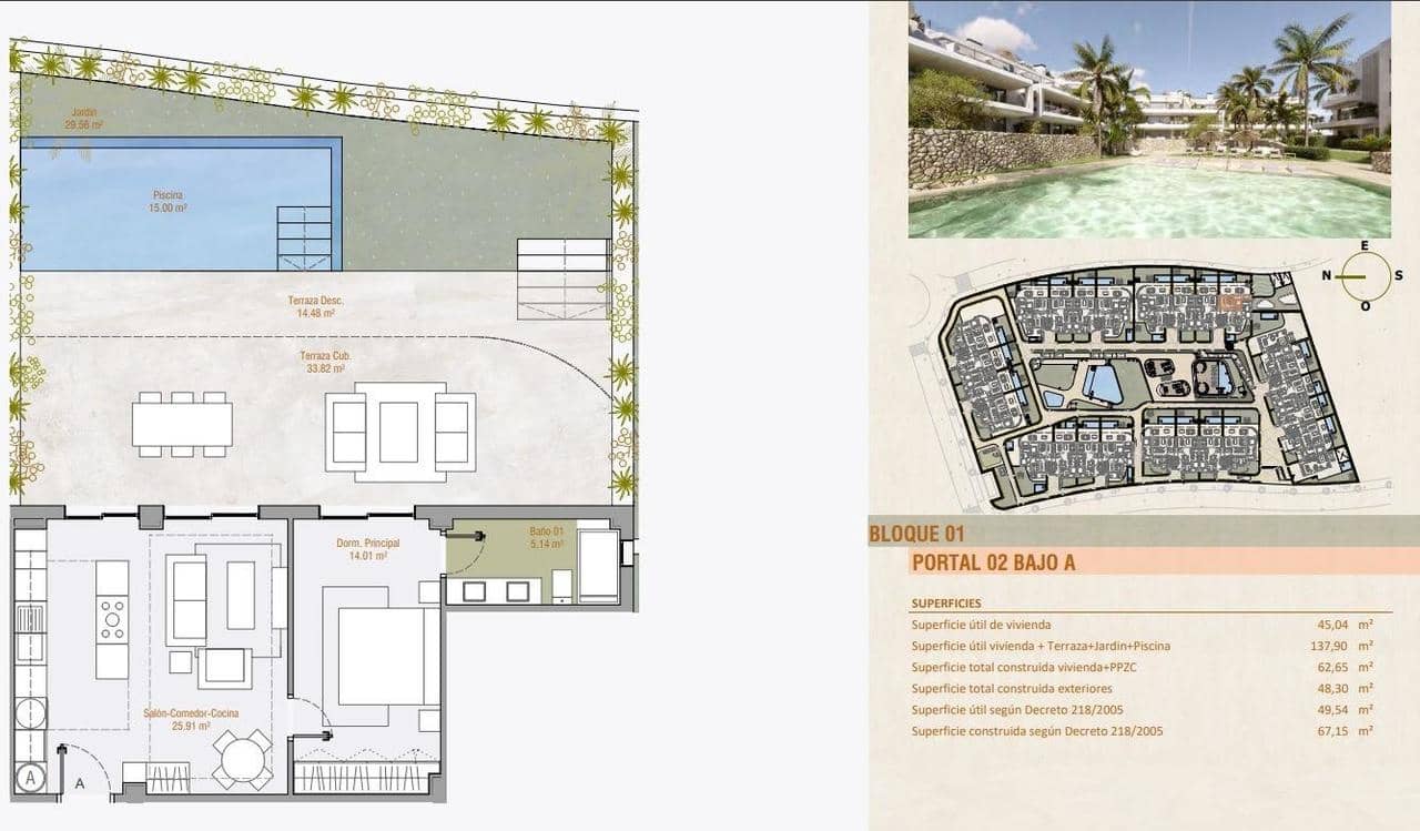 1 soveværelse Lejlighed til salg i Estepona med swimmingpool garage - € 470.000 (Ref: 9910116)