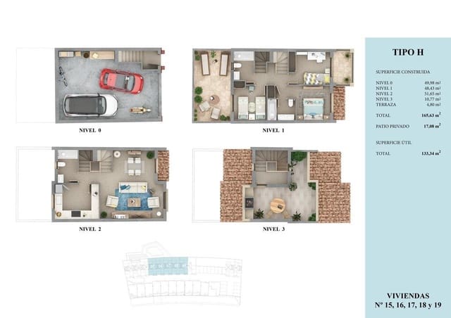 Casa de 3 habitaciones en Almuñécar en venta con piscina - 315.000 € (Ref: 9910248)