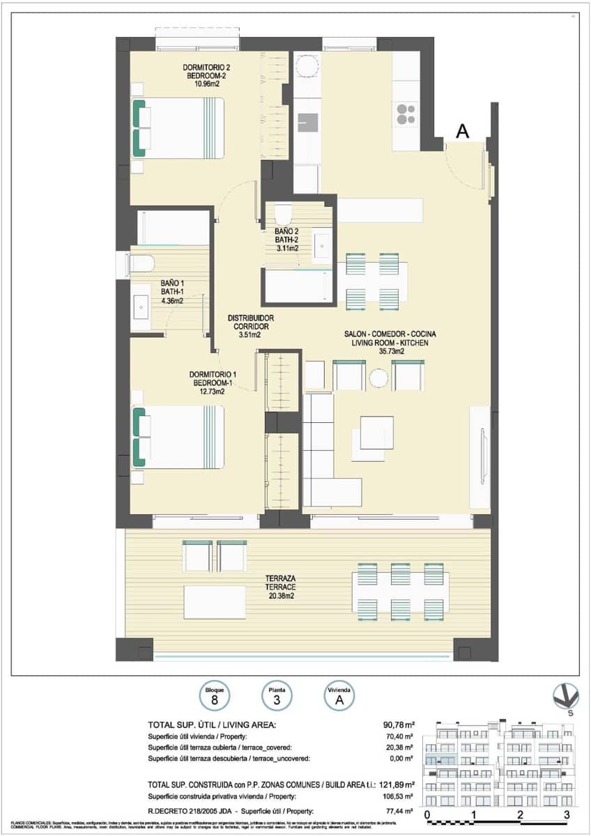 Apartamento de 2 habitaciones en Casares en venta con piscina - 398.000 € (Ref: 9910263)