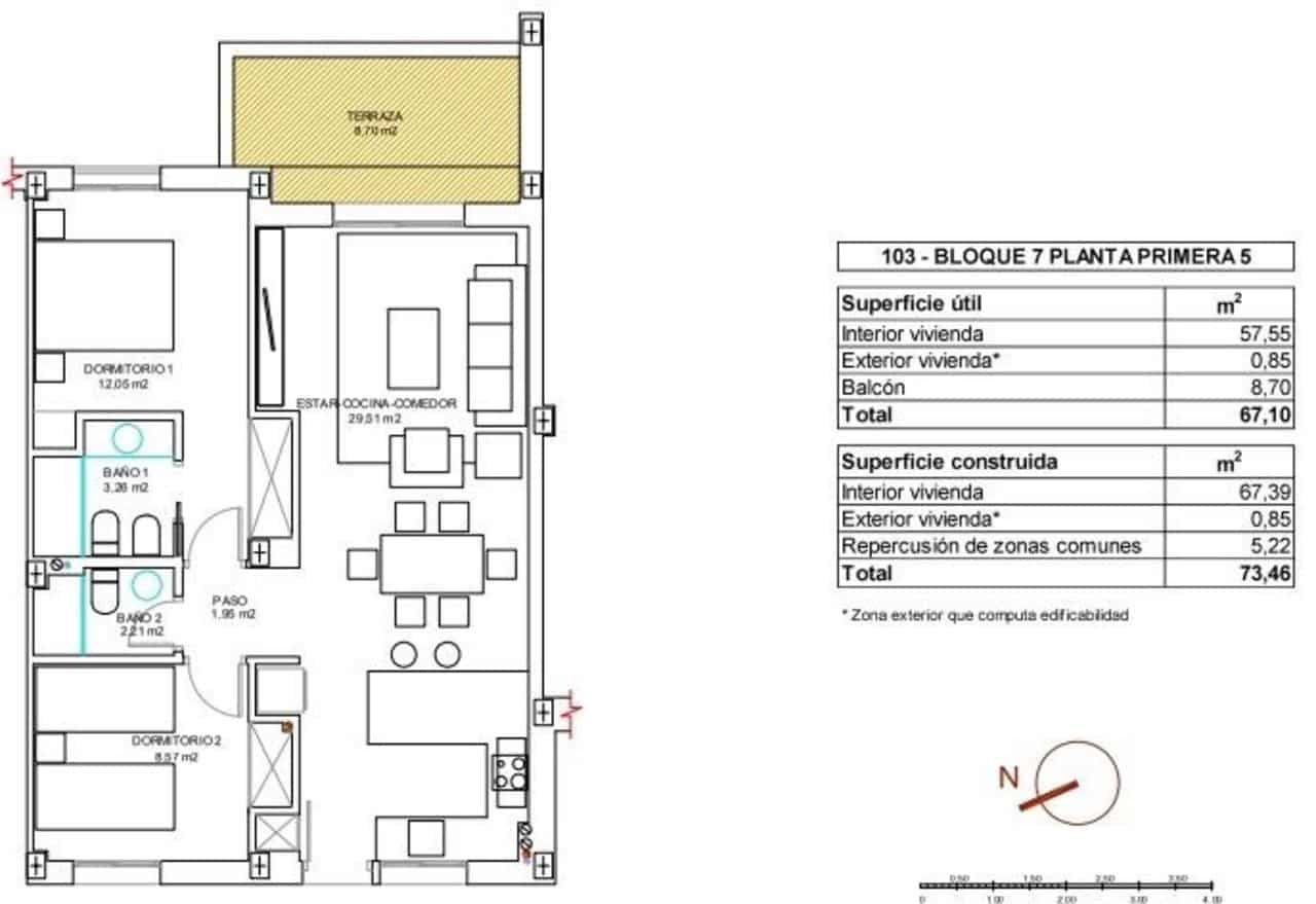 2 bedroom Apartment for sale in Vera with pool - € 234,000 (Ref: 9924222)