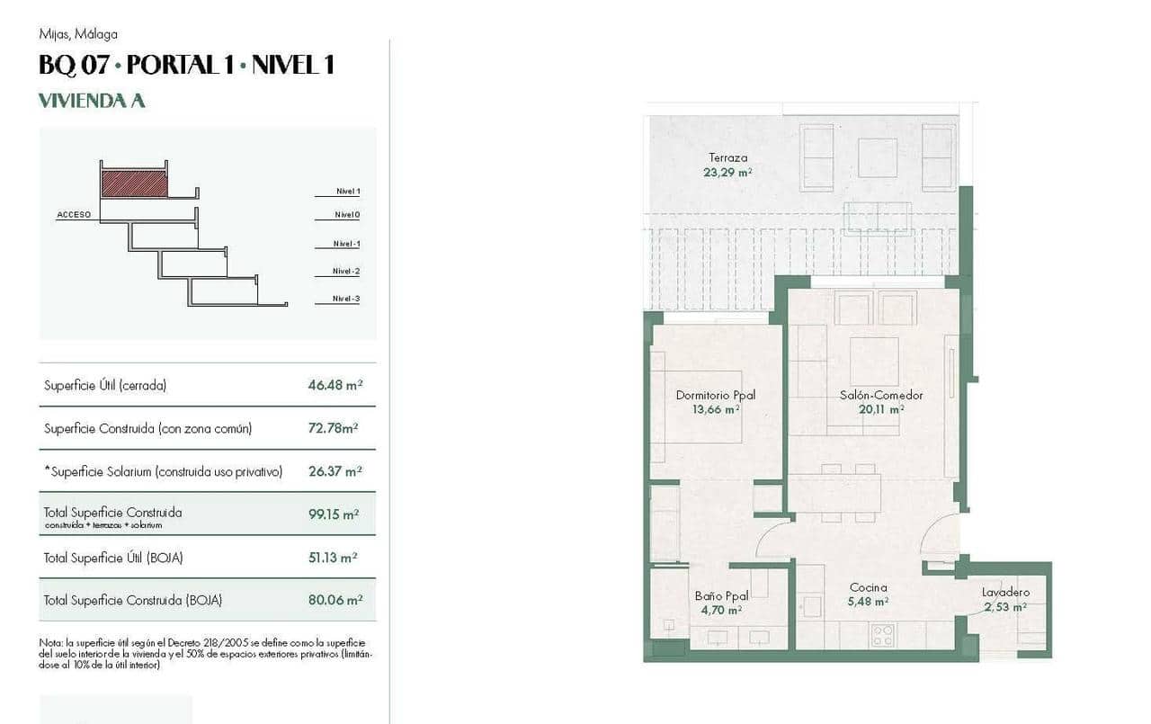 1 chambre Penthouse à vendre à Mijas avec piscine - 430 000 € (Ref: 9928906)