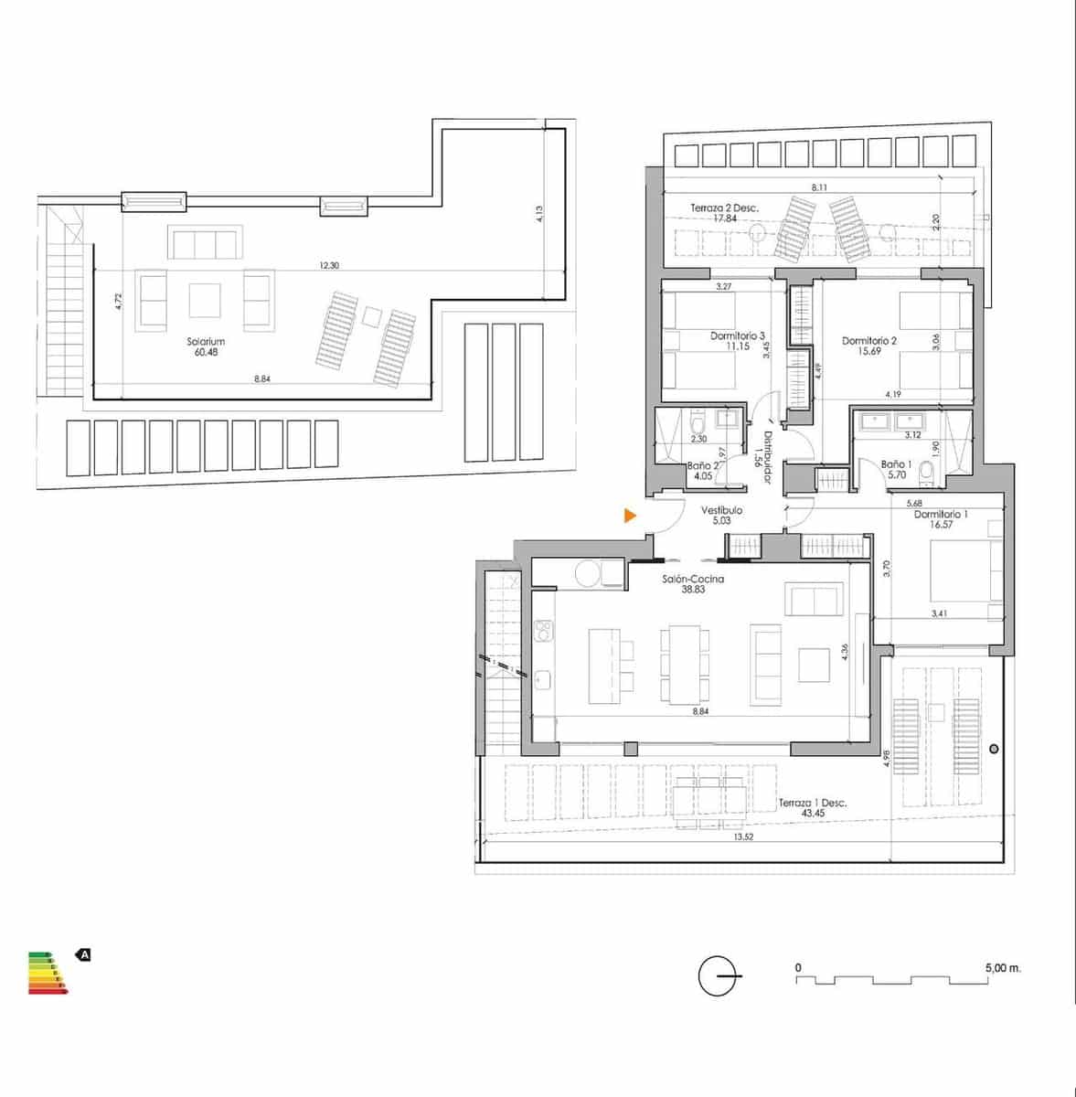 3 chambre Penthouse à vendre à Estepona avec piscine - 774 000 € (Ref: 9943385)