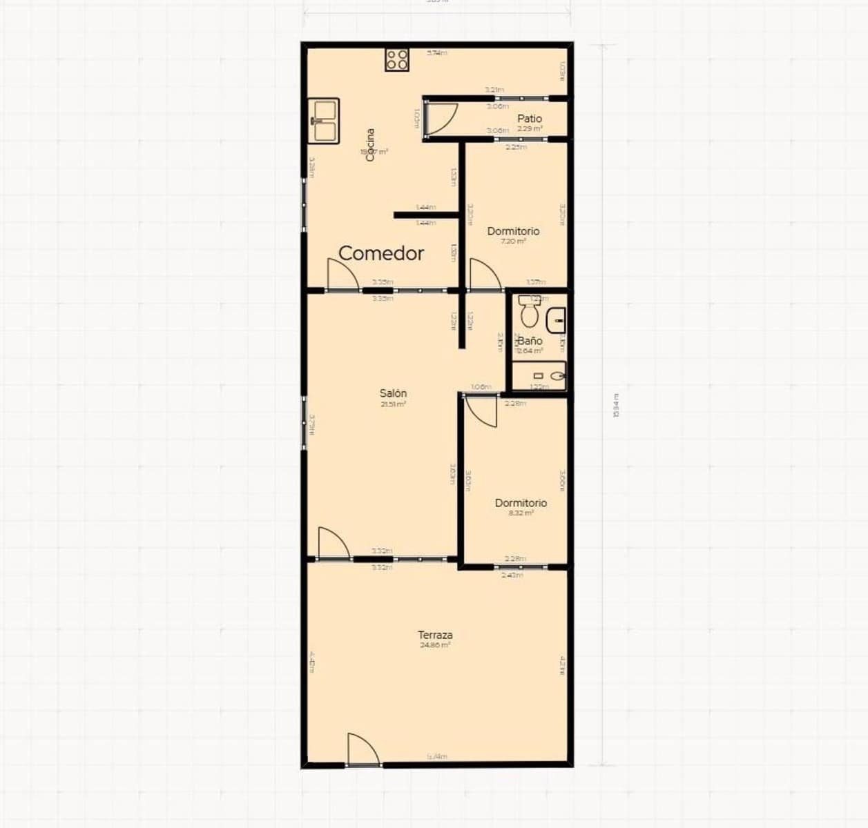 2 sypialnia Bungalow na sprzedaż w San Pedro del Pinatar - 180 000 € (Ref: 9949301)