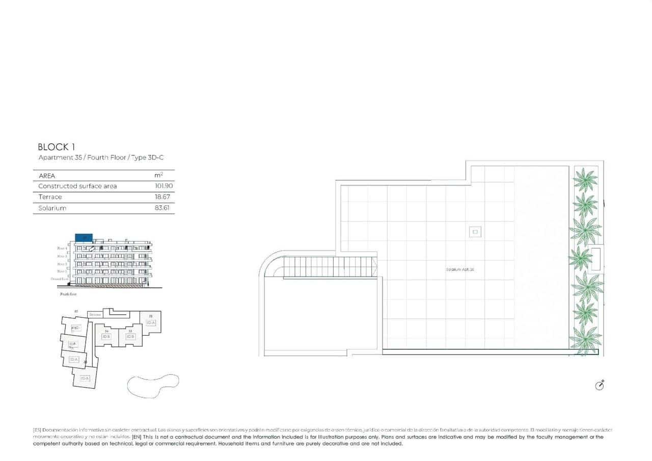 Ático de 3 habitaciones en El Valle Golf Resort en venta con piscina - 475.000 € (Ref: 9949311)