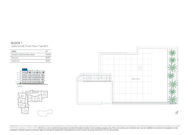 3 soveværelse Penthouse til salg i El Valle Golf Resort, Murcia by med swimmingpool - € 475.000 (Ref: 9949311)