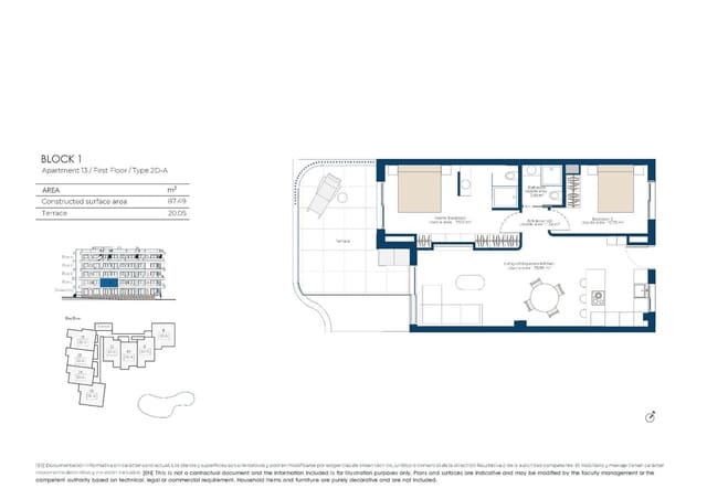 2 soveværelse Lejlighed til salg i El Valle Golf Resort, Murcia by med swimmingpool - € 315.000 (Ref: 9949313)